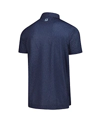 FootJoy Men's Navy The Players ProDry Bounce Print Stretch Pique Polo Shirt