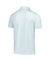 Under Armour Men's Light Blue The Players Drive Clubhouse Grid Polo Shirt