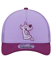 New Era Men's Purple Scooby-Doo Tonal 9FORTY Adjustable Trucker Hat
