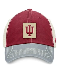 Top of the World Men's Crimson Indiana Hoosiers Off Road Adjustable Trucker Hat