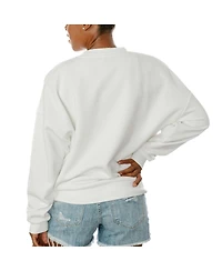 Gameday Couture Women's White Philadelphia Eagles Take A Holiday Pullover Sweatshirt