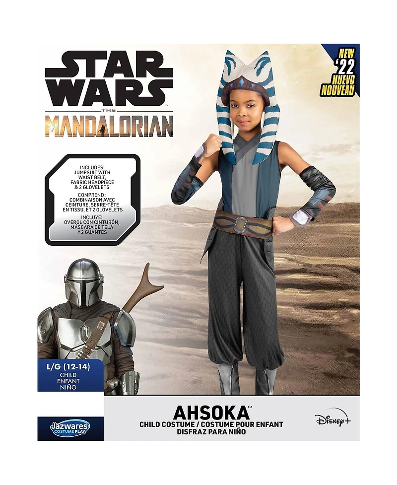 Jazwares Big Girls Ahsoka Tano The Mandalorian Qualux Costume