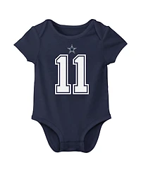 Nike Baby Boys and Girls Micah Parsons Navy Dallas Cowboys Player Name Number Bodysuit