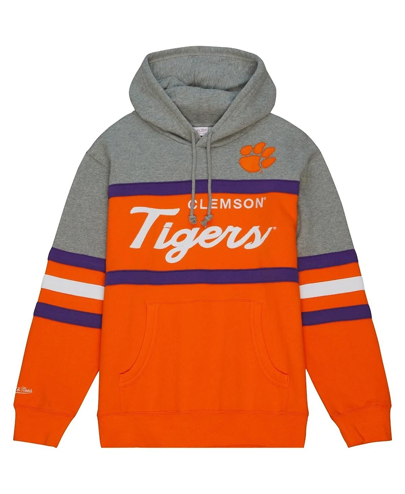 Mitchell & Ness Men's Orange Clemson Tigers Head Coach Pullover Hoodie
