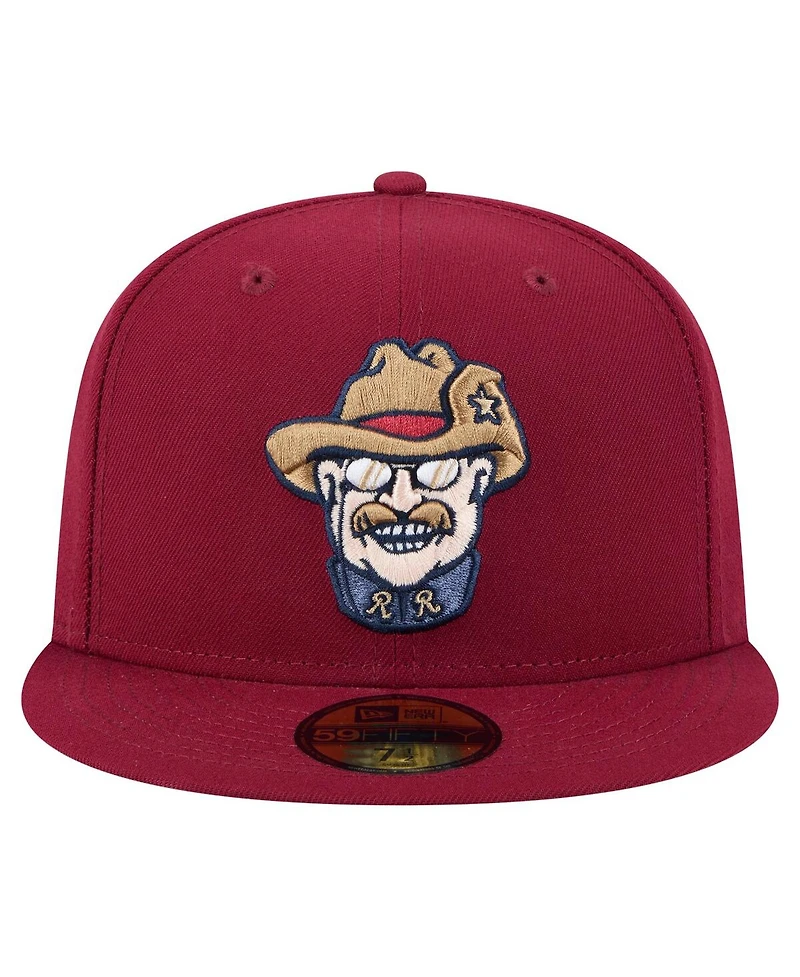 New Era Men's Burgundy Frisco RoughRiders Authentic Collection 59FIFTY Hat