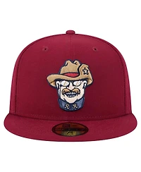 New Era Men's Burgundy Frisco RoughRiders Authentic Collection 59FIFTY Hat