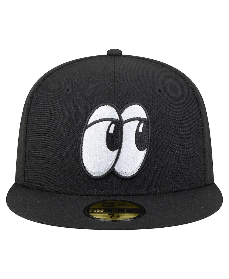 New Era Men's Black Chattanooga Lookouts Authentic Collection 59FIFTY Hat