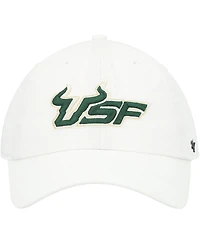 '47 Brand Men's White South Florida Bulls Clean Up Adjustable Hat