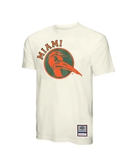 Mitchell & Ness Men's Cream Miami Hurricanes Vintage Tone T-Shirt