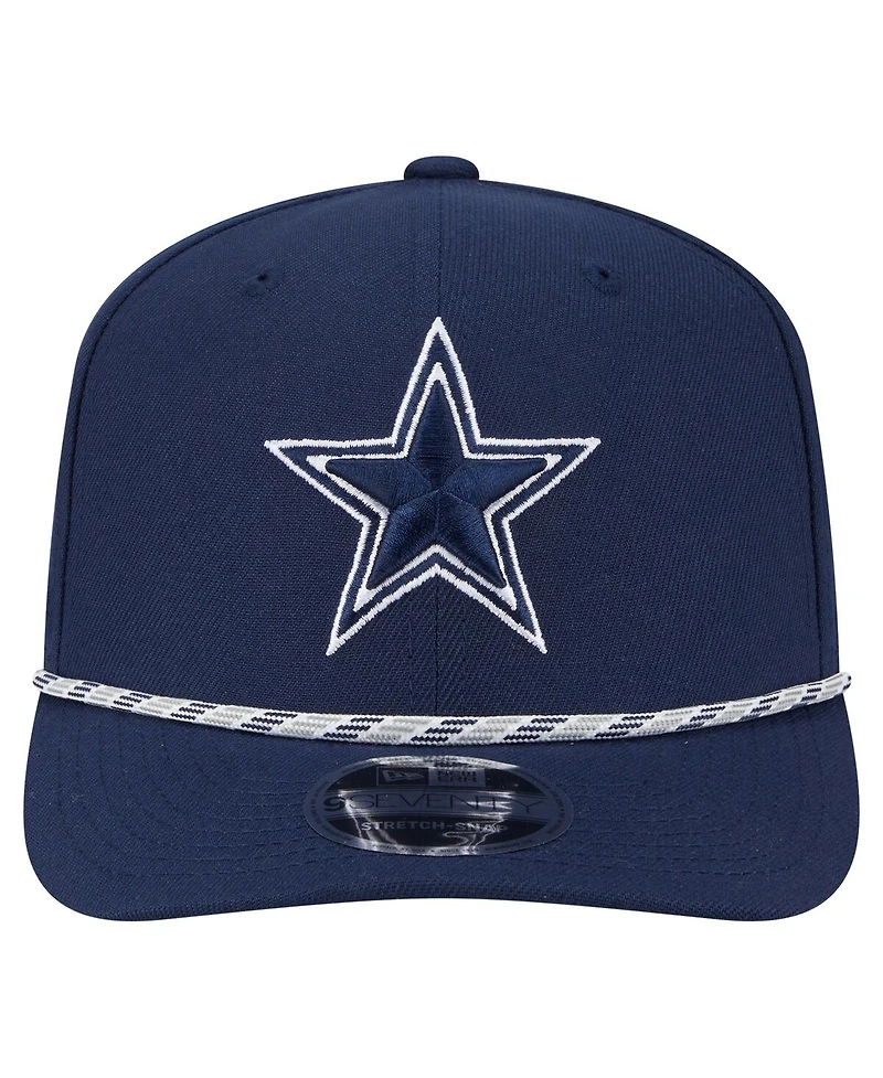New Era Men's Navy Dallas Cowboys Gameday Multi Rope 9SEVENTY Stretch-Snap Hat