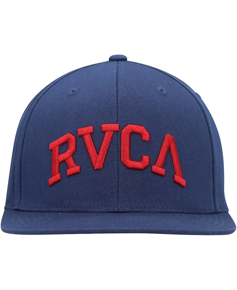 Rvca Men's Blue Arched Snapback Hat