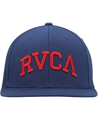 Rvca Men's Blue Arched Snapback Hat