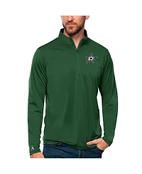 Antigua Men's Forest Green Dallas Stars Tribute Quarter-Zip Pullover Top