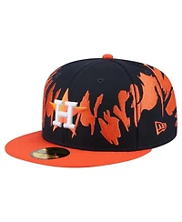 New Era Men's Navy/Orange Houston Astros Retro Pattern 59FIFTY Hat