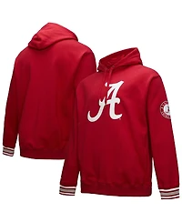 Mitchell & Ness Men's Crimson Alabama Tide Chainstitch Fleece Pullover Hoodie