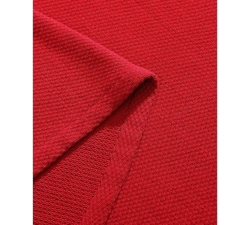 Tommy Hilfiger Solid Cotton Pique Blanket