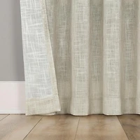 Correo Gradient Ombre Semi-Sheer Rod Pocket Curtain Panel