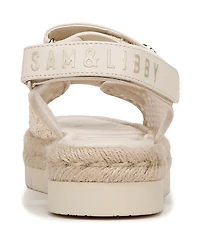 Sam and Libby Women's Austin Double Strap Flatform Sandals