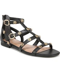 Sam and Libby Women's Rhonda Studded Gladiator Flat Sandals