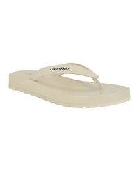 Calvin Klein Women's Waves Flat Thong Sandals