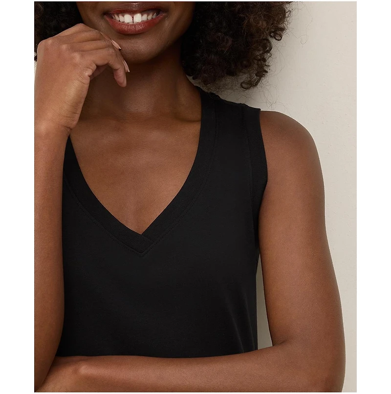 Pact Women's Organic Cotton Softspun V-Neck Tank