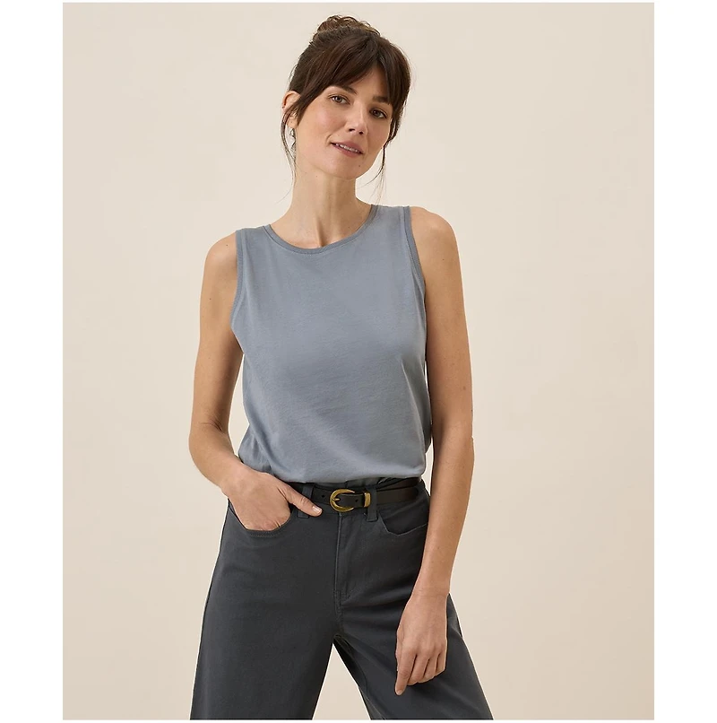 Pact Women's Organic Cotton Softspun High Neck Tank