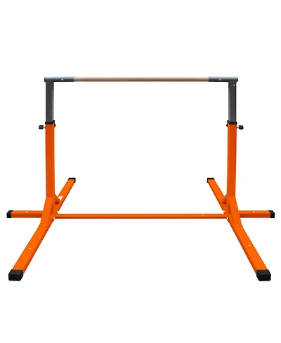 Streamdale Gymnastics Bar for Kids, Adjustable Height Gym Bar, Junior Training Kip Bar for Home, Built for kids 3+ Years Yellow