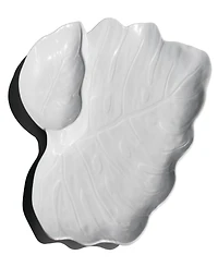 Abode Homewares Coastal Leaf Chip and Dip Platter