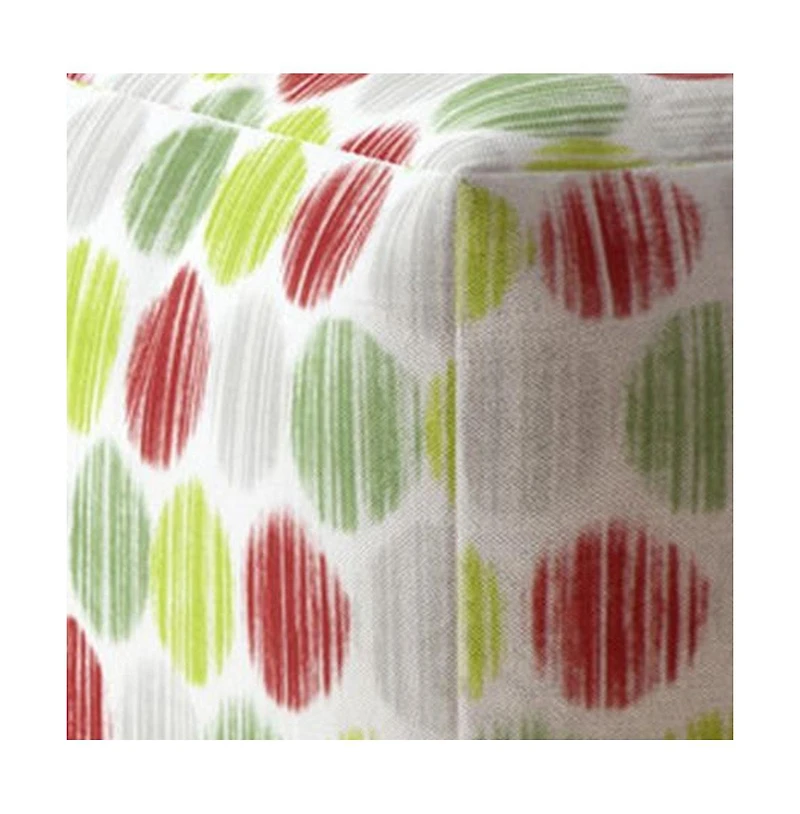 Cotton Pouf Ottoman with Polka Dots – Chic and Comfortable