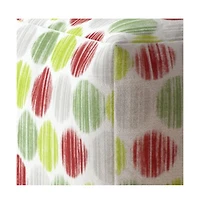 Cotton Pouf Ottoman with Polka Dots – Chic and Comfortable