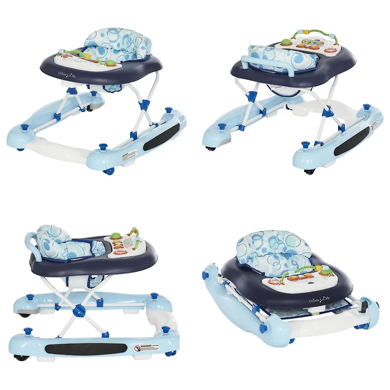 Dream On Me Go-Getter Baby Walker and Walk Behind Walker, Orange