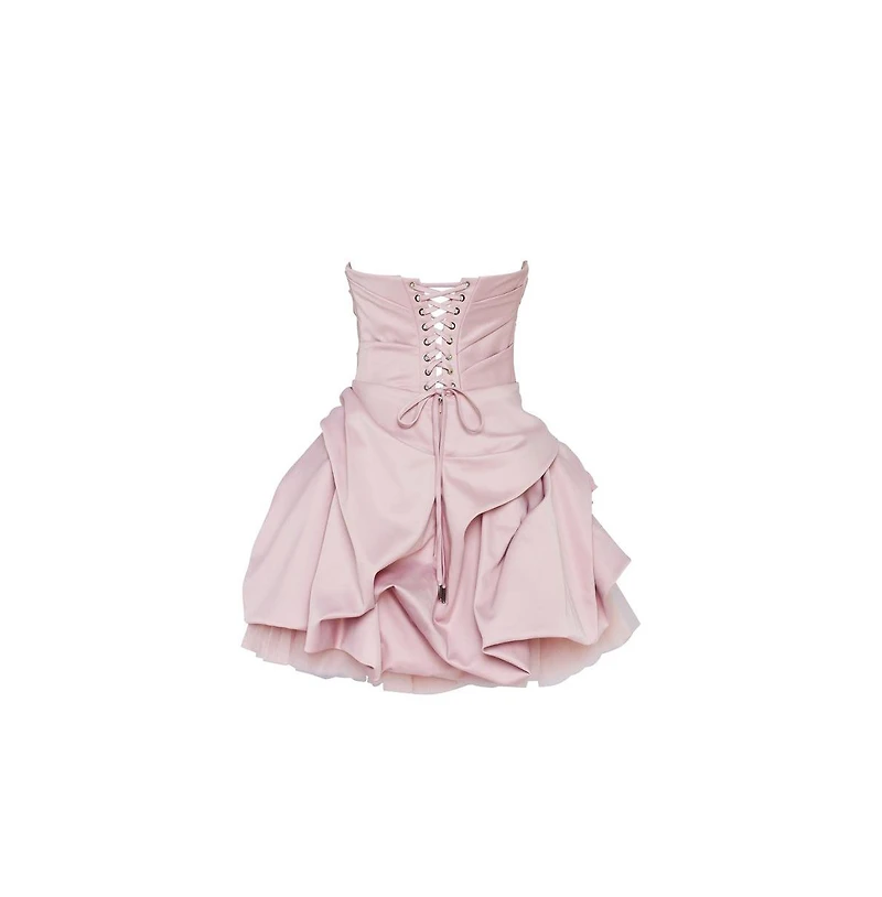 Milla Women's Rosette mini dress misty rose