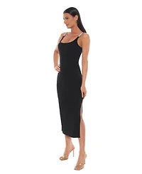 Bebe Women's Jersey Maxi Tank Dress with Rhinestone