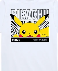 Pokemon Big Boys Pikachu Graphic T-Shirt