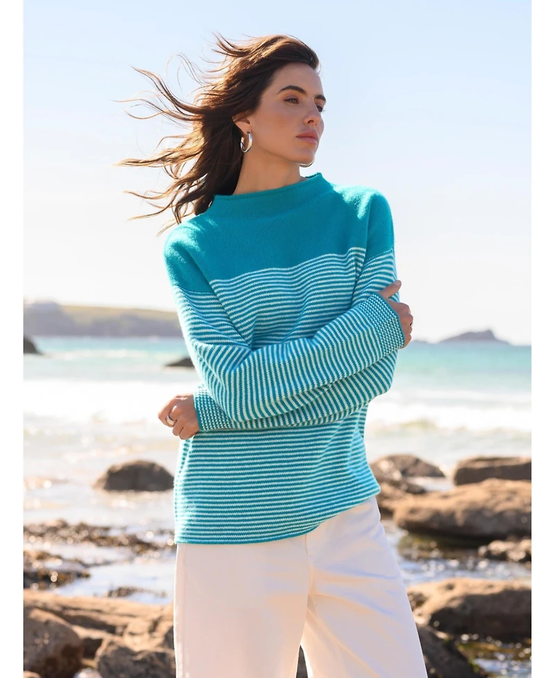 Celtic & Co. Women's Felted Funnel Neck Sweater