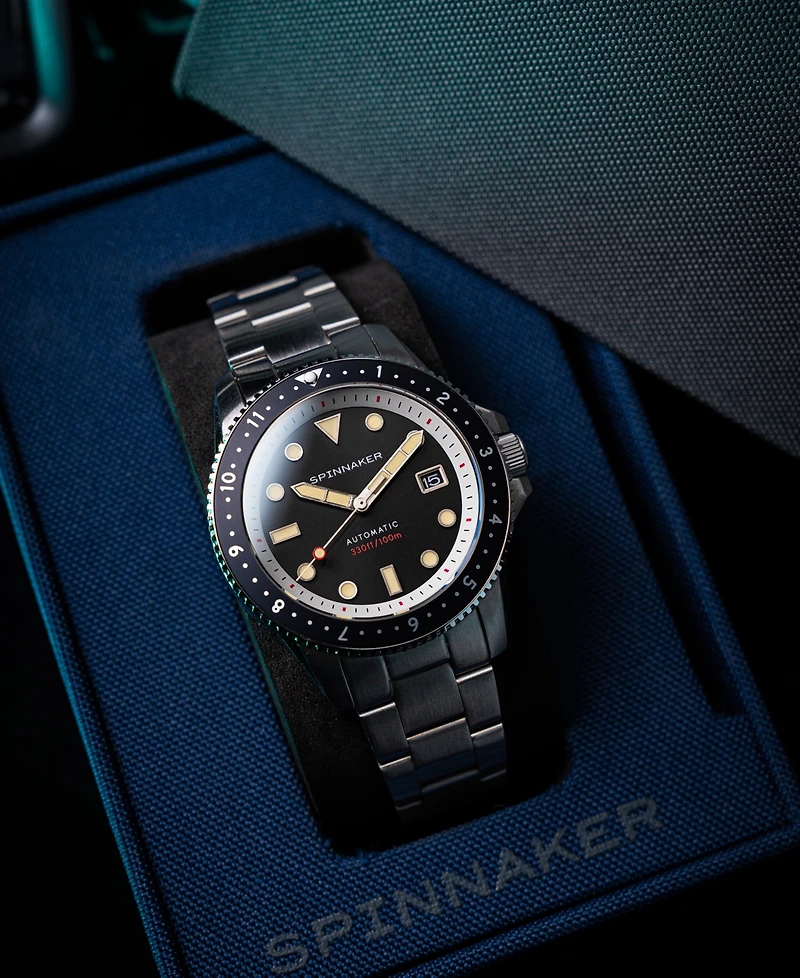 Spinnaker Men's Croft Pioneer Automatic Solid Stainless Steel Bracelet Watch
