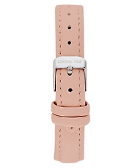London Fog Unisex Chancery Pink Leather Watch, 22mm