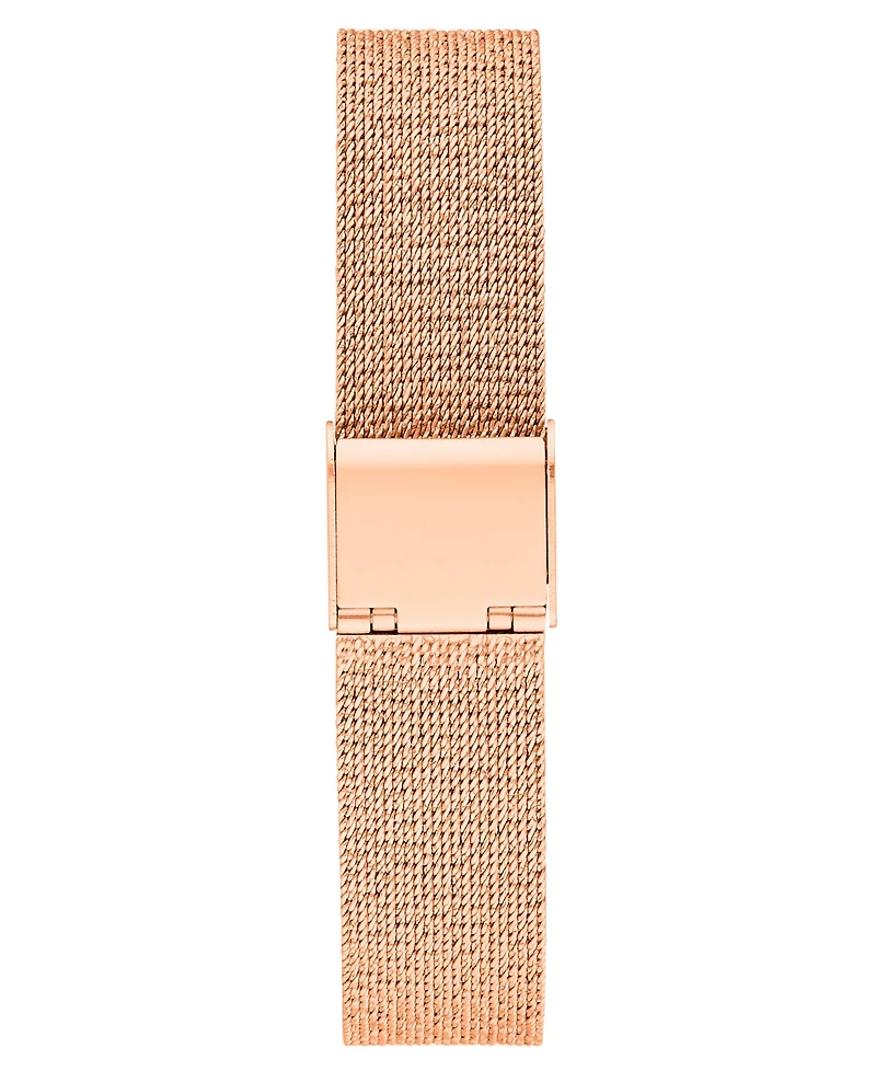 London Fog Unisex Warwick Rose Gold Alloy Mesh Watch, 25mm