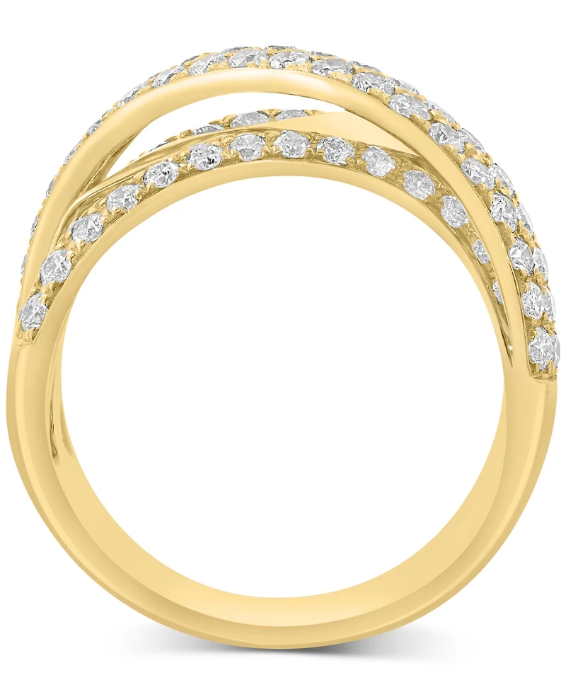 Effy Diamond Crossover Statement Ring (1-5/8 ct. t.w.) in 14k Gold