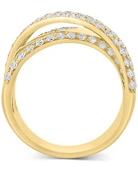 Effy Diamond Crossover Statement Ring (1-5/8 ct. t.w.) in 14k Gold