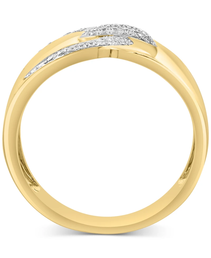 Effy Diamond Buckle Motif Statement Ring (1/5 ct. t.w.) in 14k Gold