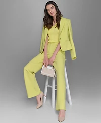 Karl Lagerfeld Paris Women's Seamed One-Button Blazer