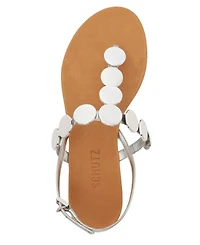 Schutz Women's Acacia T Round Toe Flat Sandals