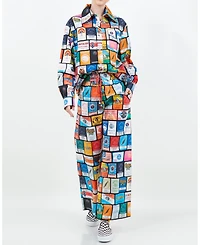 Meghan Fabulous Women's Grateful Dead Backstage Pass Print Pants