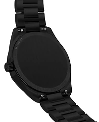 Tissot Men's Swiss Prc 100 Solar Quartz Black-Tone Stainless Steel Bracelet Watch 39mm