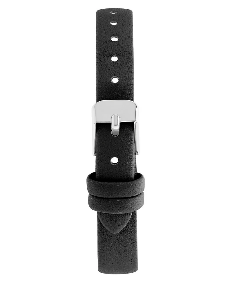 Laura Ashley Women's Quartz Black Leather Watch, 30mm