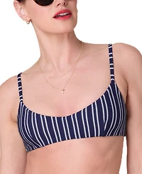 Andie Women's The Molokai Nautical Stripe Bikini Top
