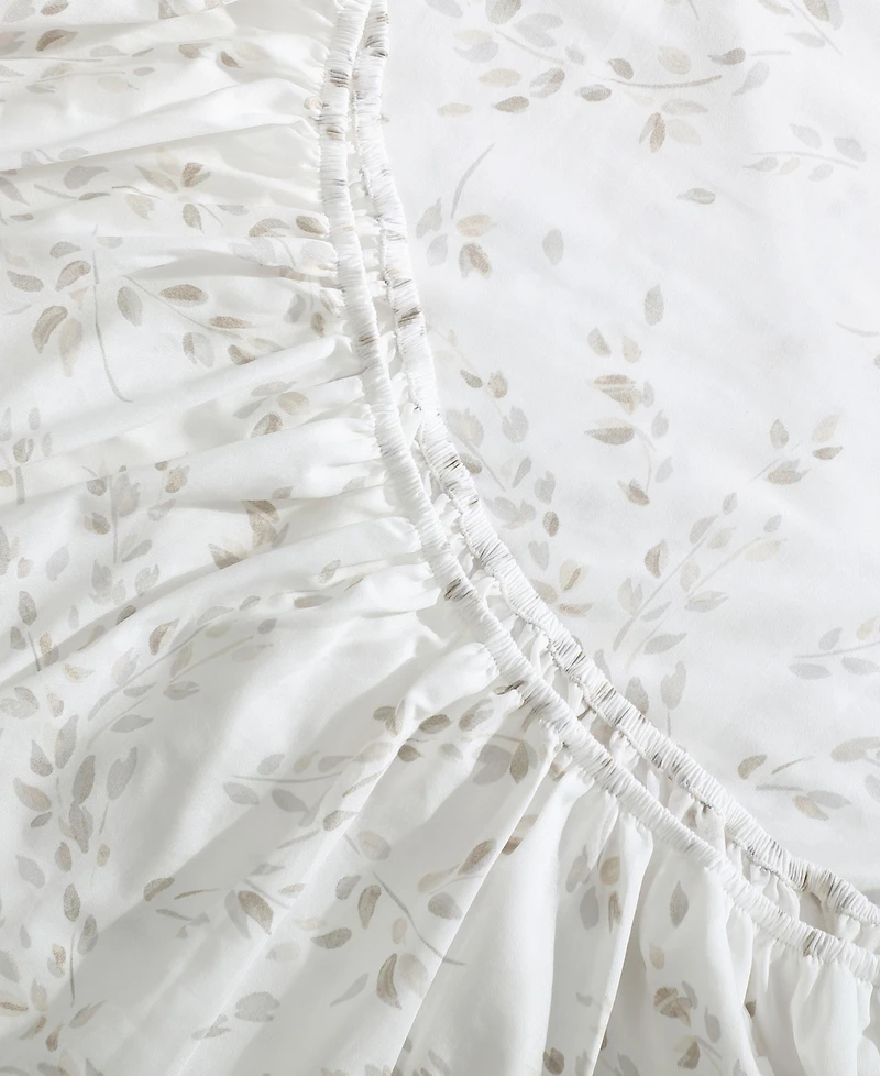 Closeout! Calvin Klein Printed 300-Thread Count Cotton Sateen 4-Pc. Sheet Set, Queen