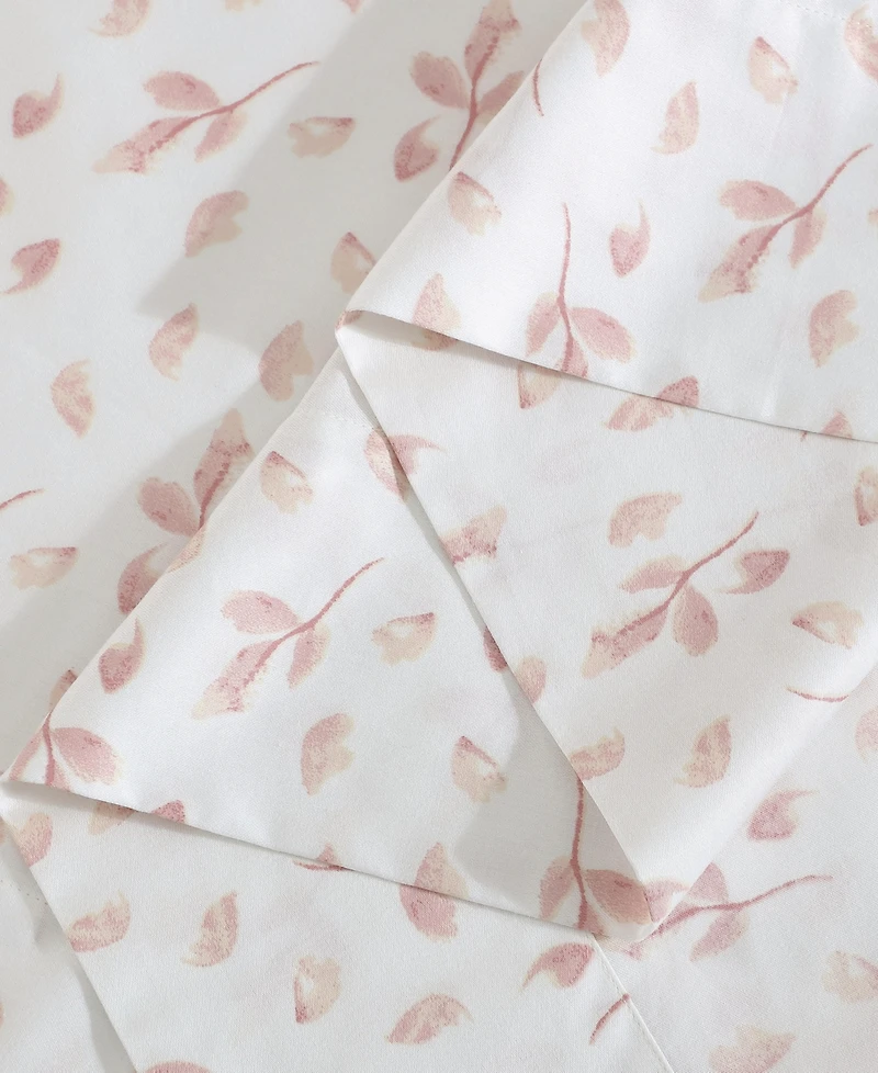 Closeout! Calvin Klein Printed 300-Thread Count Cotton Sateen 4-Pc. Sheet Set, Queen