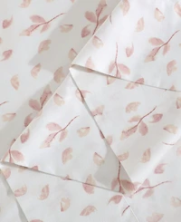 Closeout! Calvin Klein Printed 300-Thread Count Cotton Sateen 4-Pc. Sheet Set, Queen